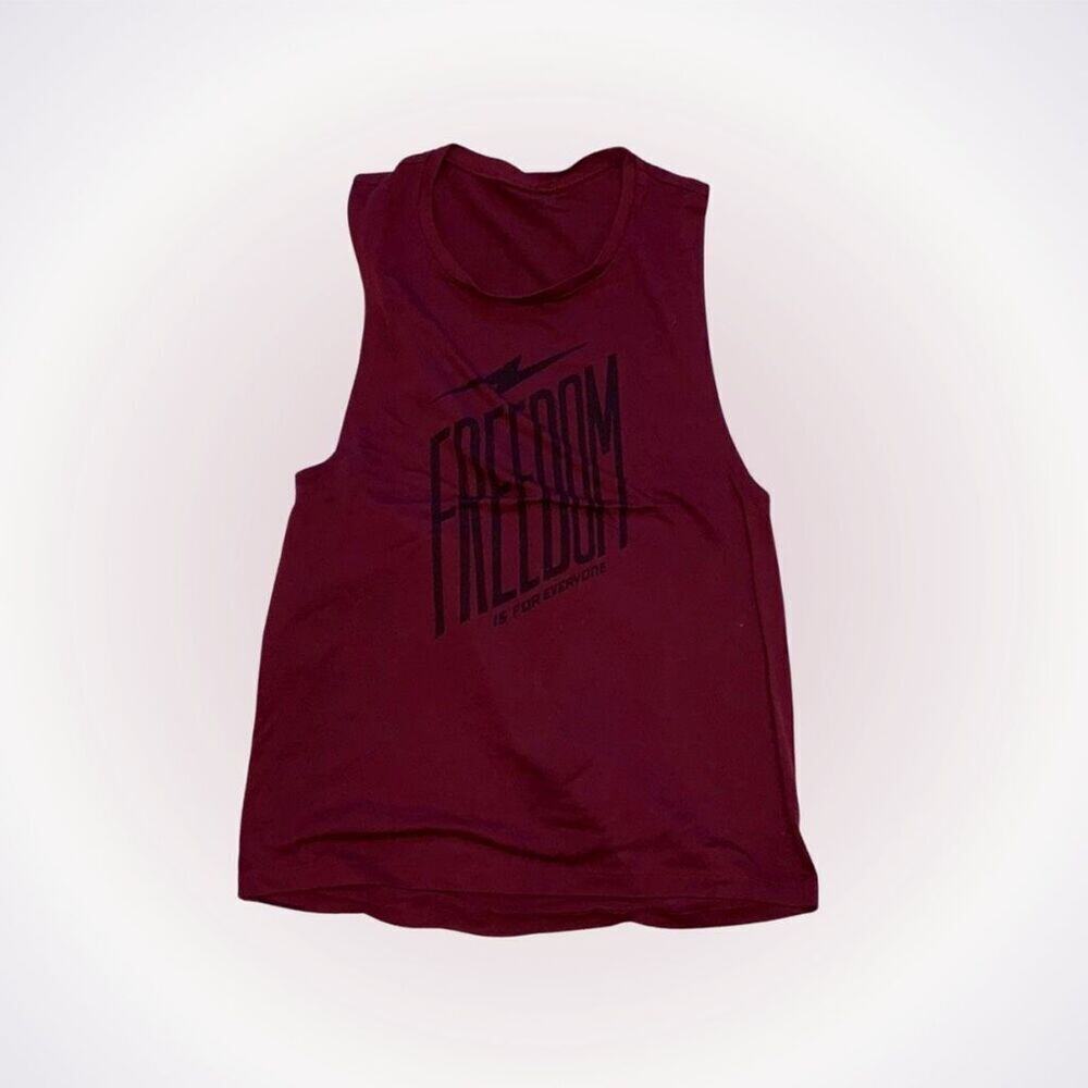 Freedom Seventy Maroon Graphic Muscle Tank | Sz M